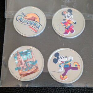 Exclusive 25th Anniversary of Disney California Adventure Park medallion set